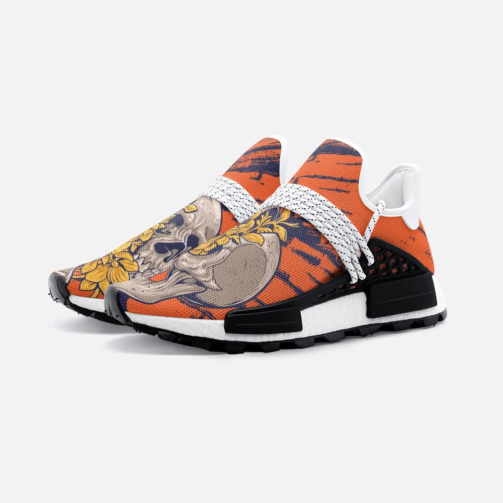 Skulls and Flowers Unisex Lightweight Custom shoes