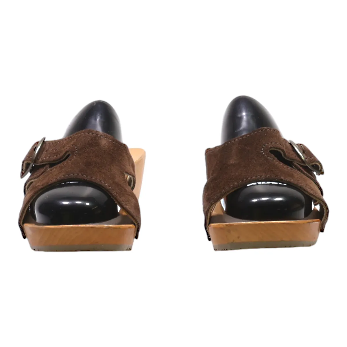 Slider Sandals Brown Suede Womens UK 6