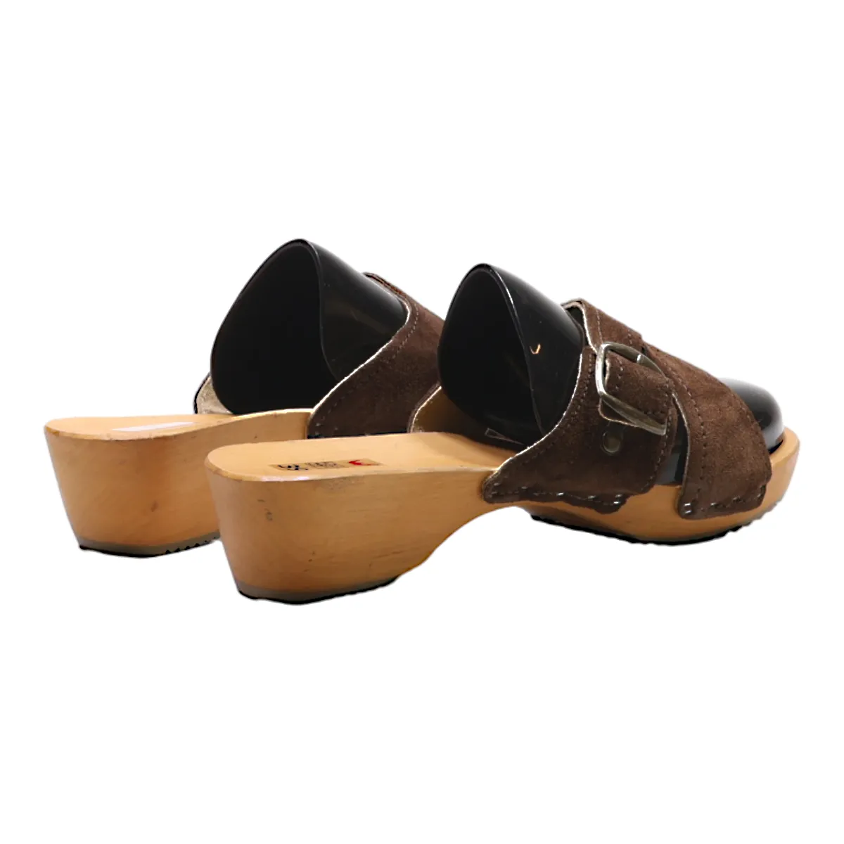 Slider Sandals Brown Suede Womens UK 6