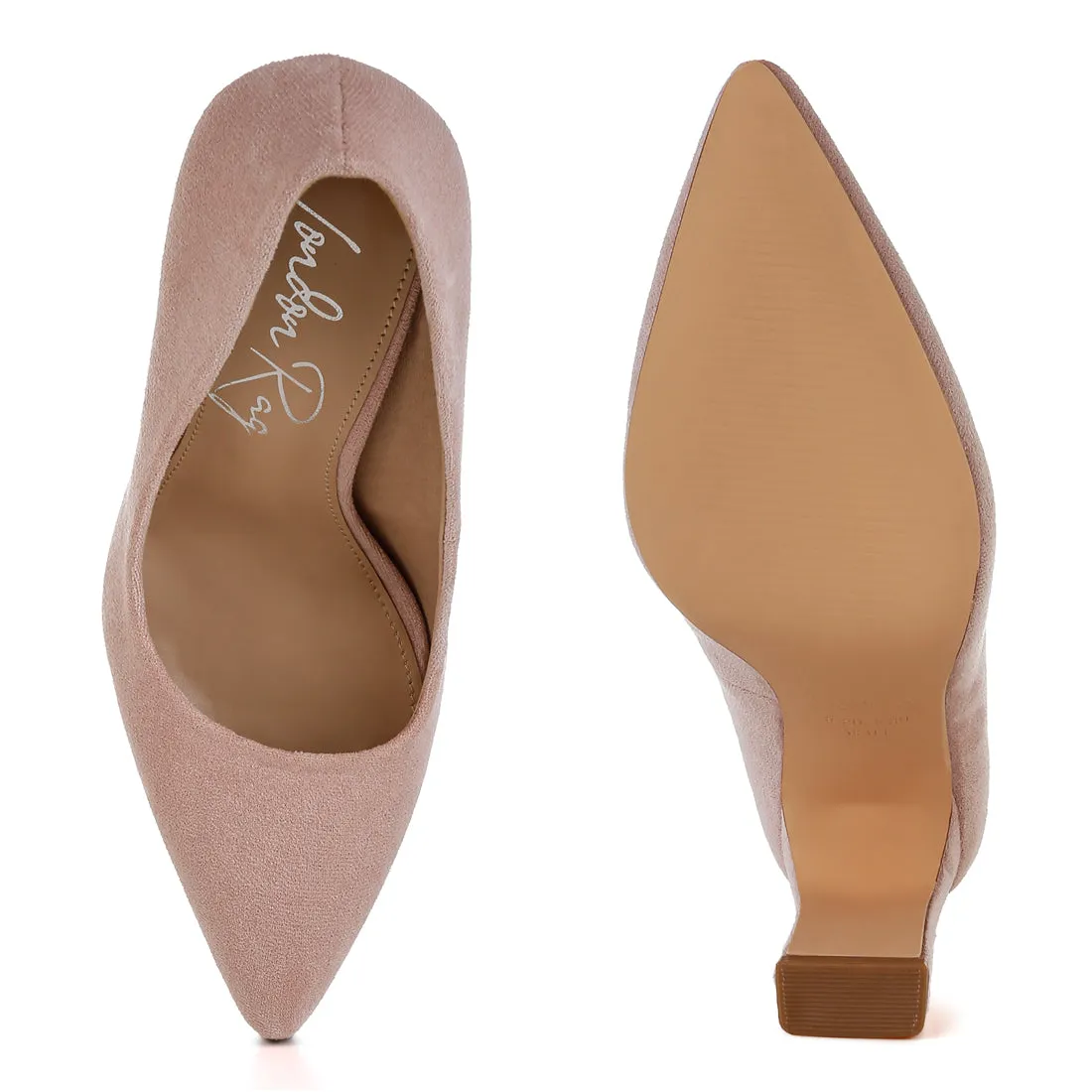 Slim Block Heel Pumps