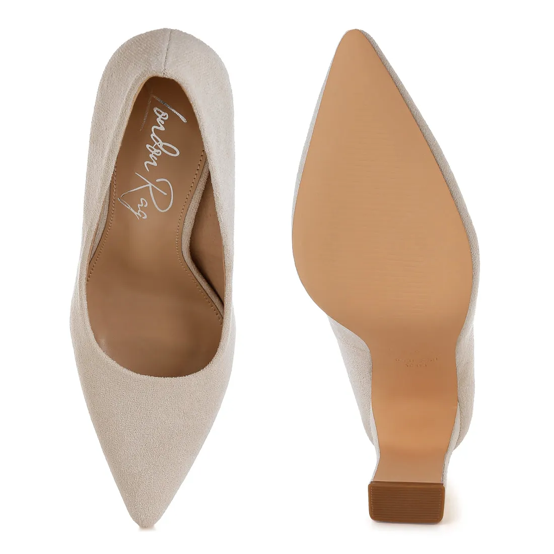 Slim Block Heel Pumps