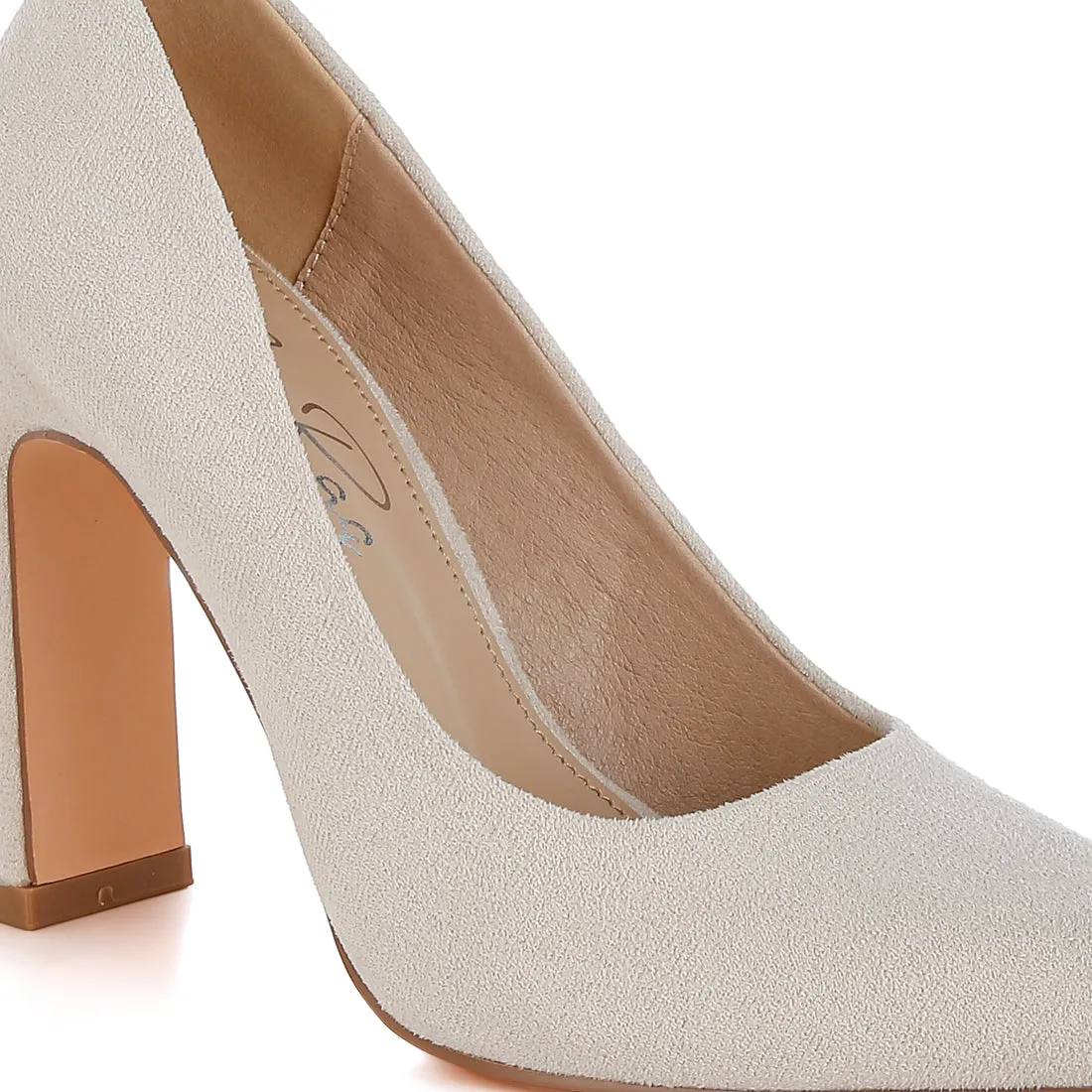 Slim Block Heel Pumps