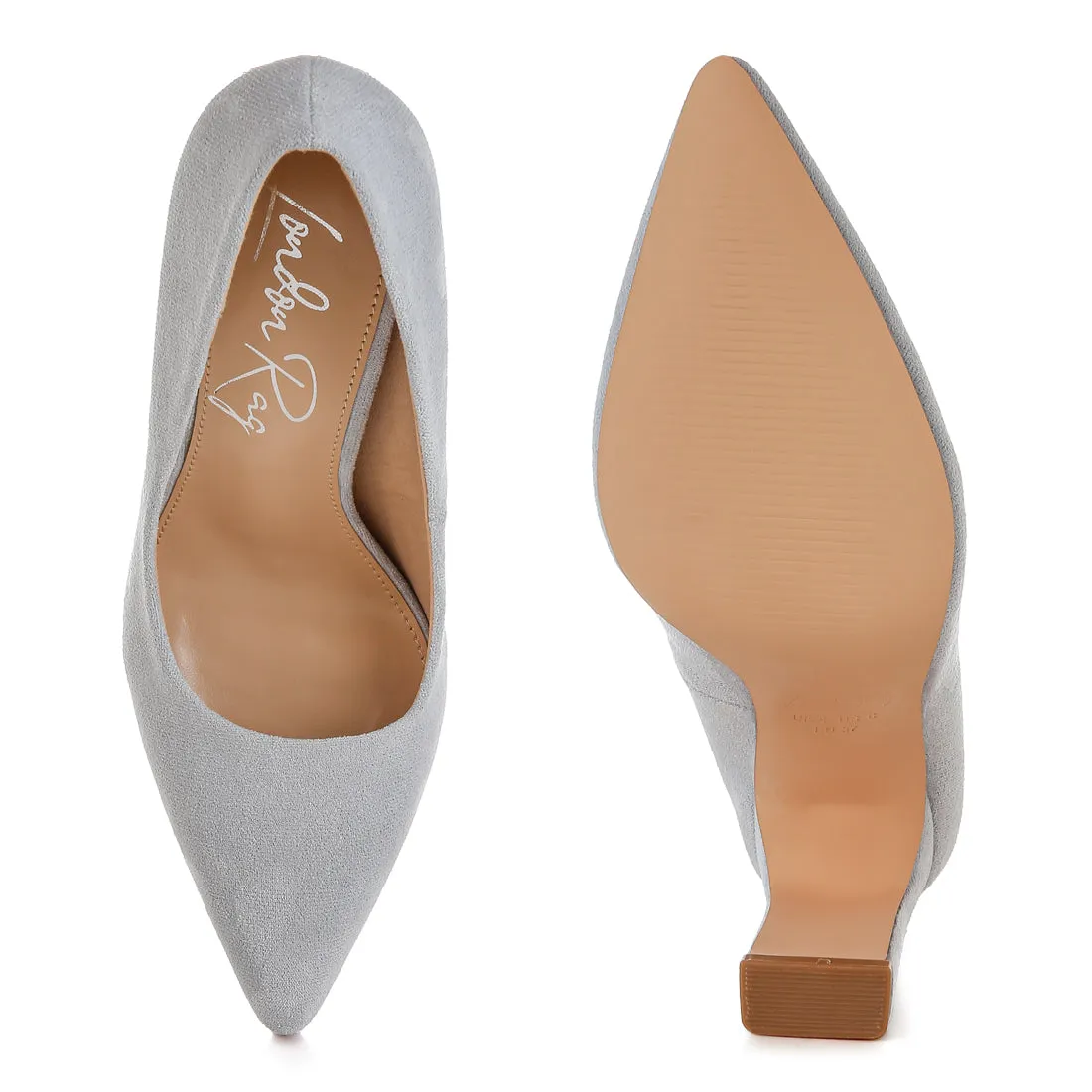Slim Block Heel Pumps