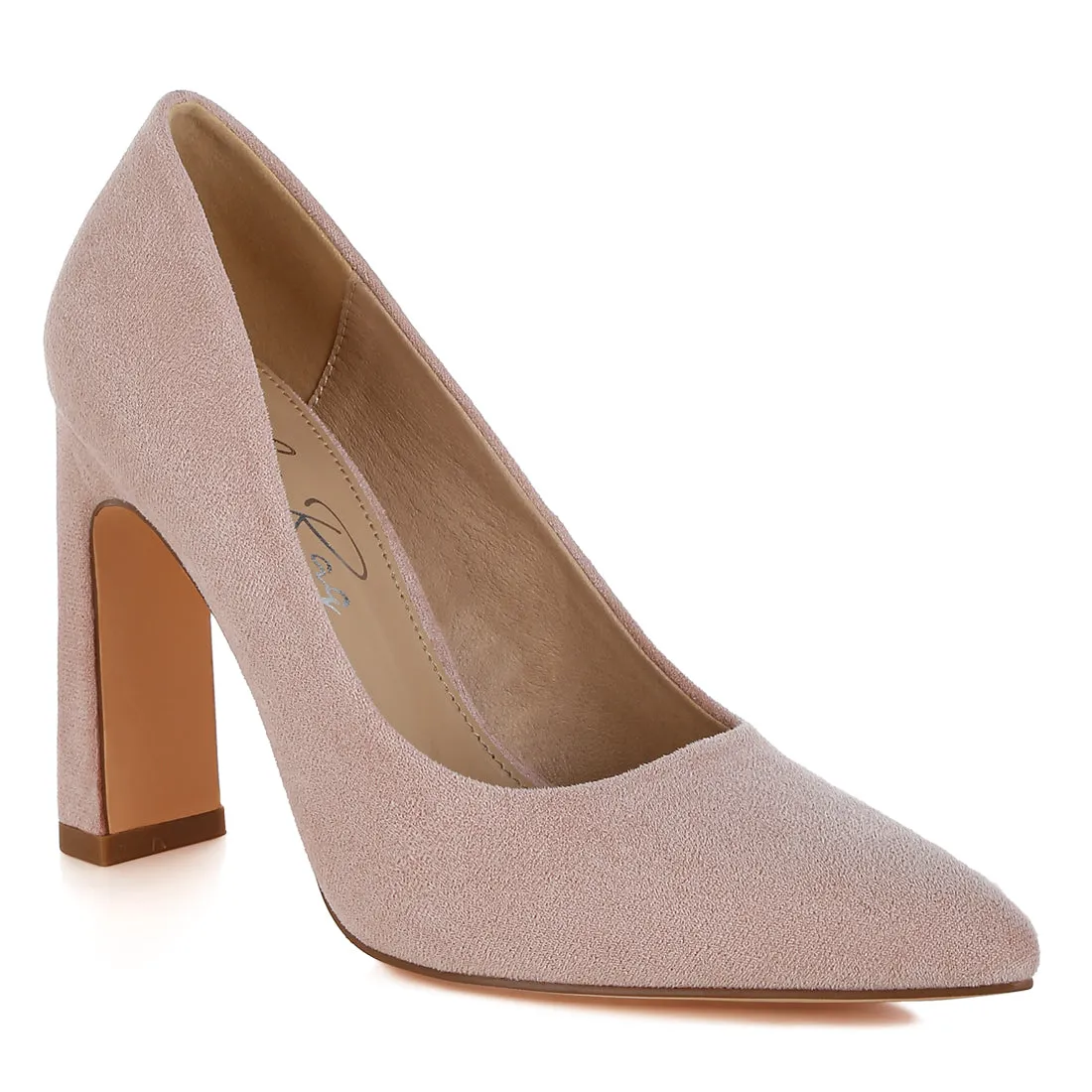 Slim Block Heel Pumps