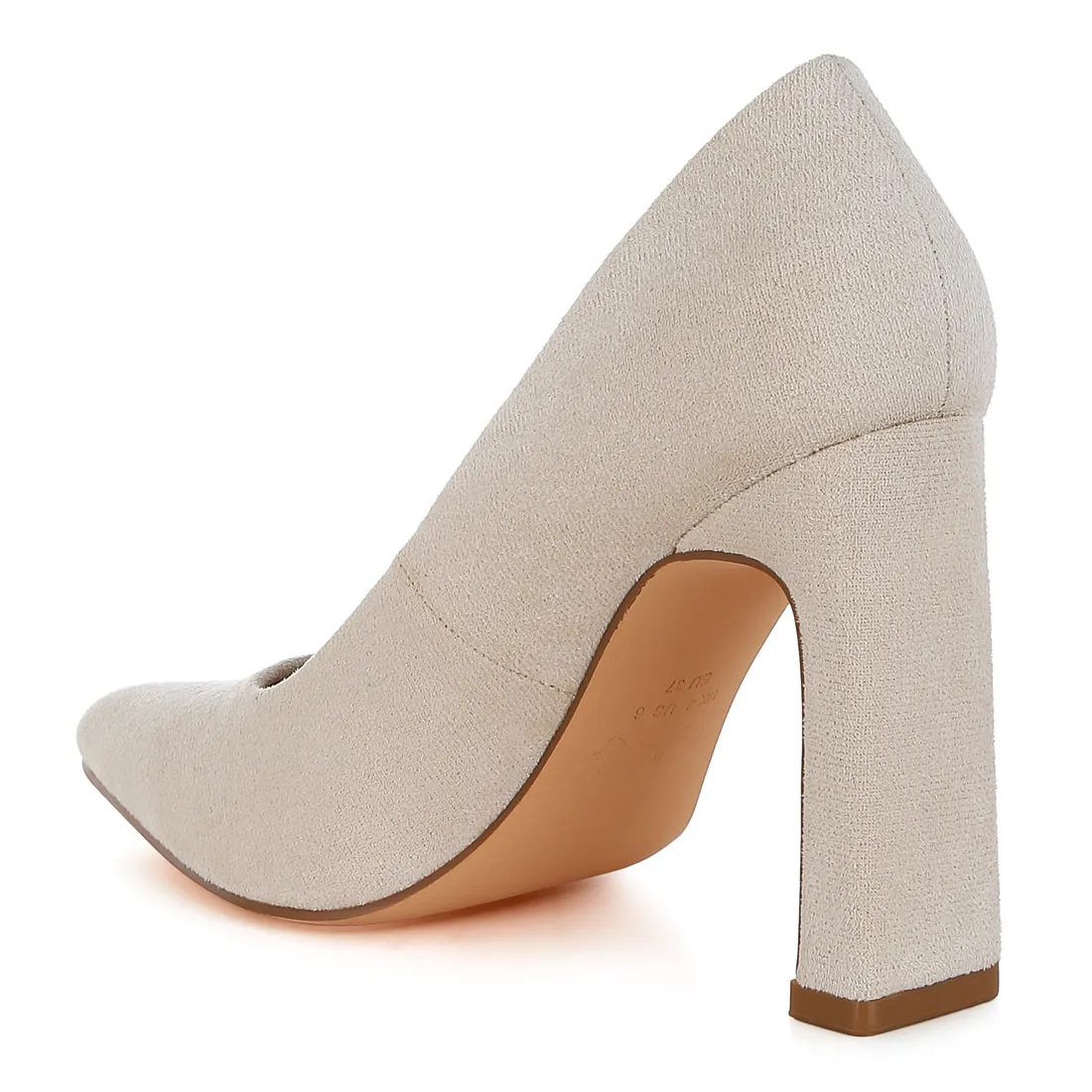 Slim Block Heel Pumps