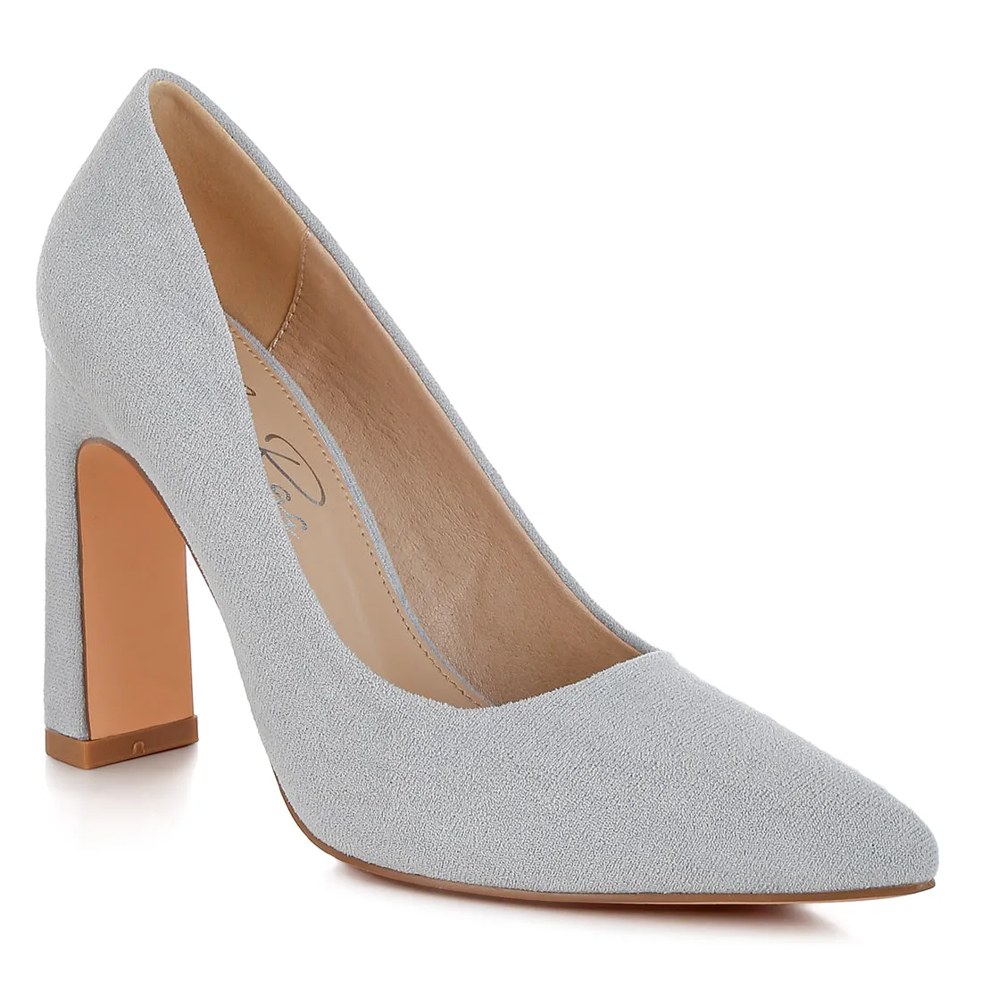 Slim Block Heel Pumps