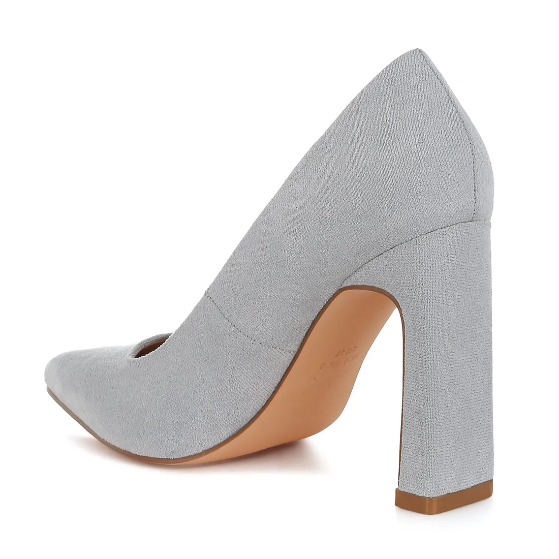 Slim Block Heel Pumps