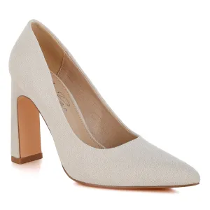 Slim Block Heel Pumps