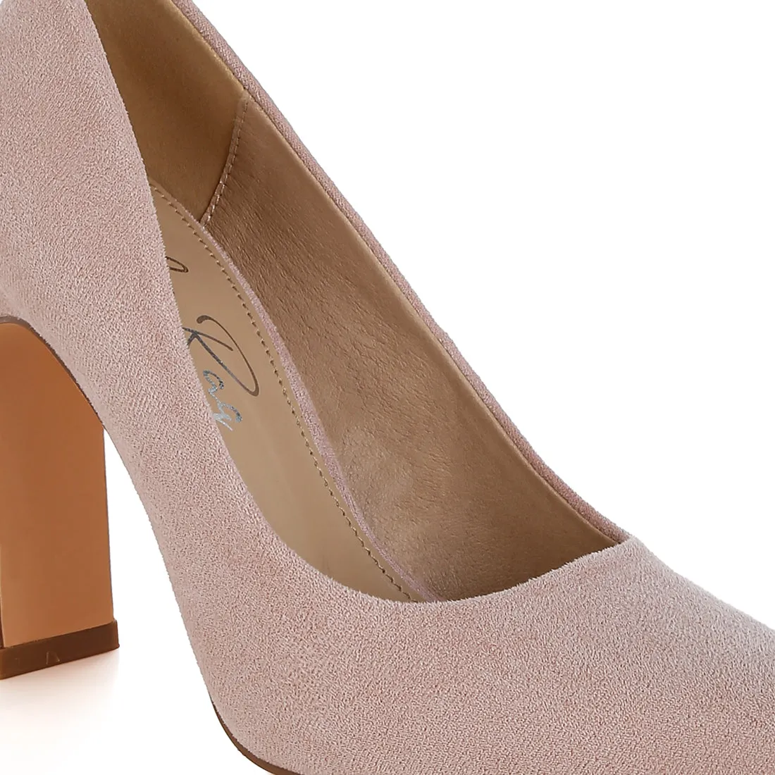Slim Block Heel Pumps