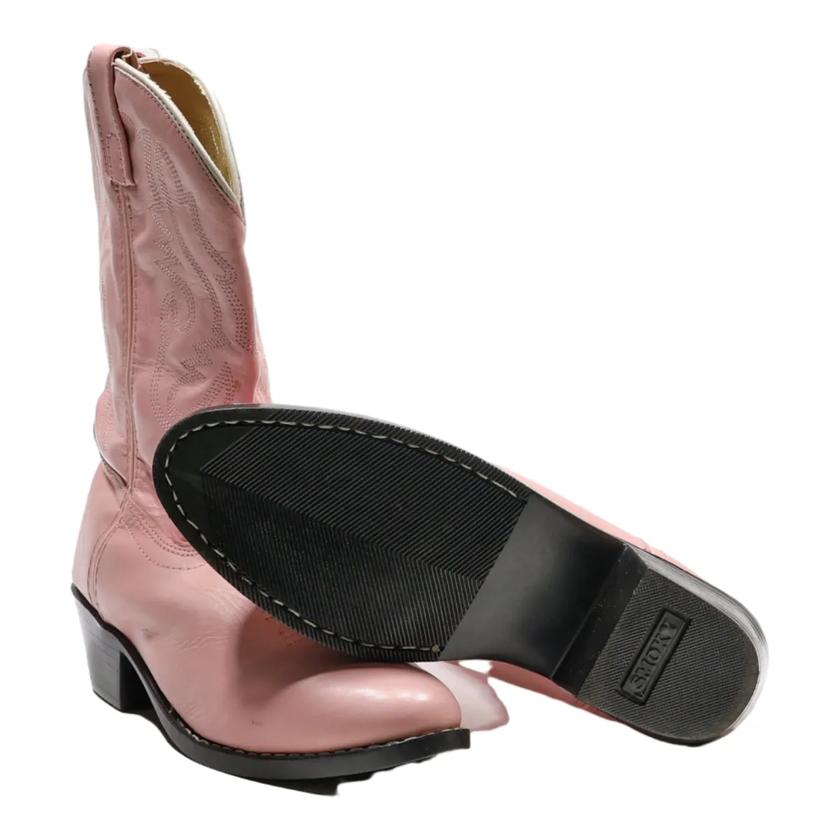 SMOKY MOUNTAIN Cowboy Boots Pink Leather Womens UK 5