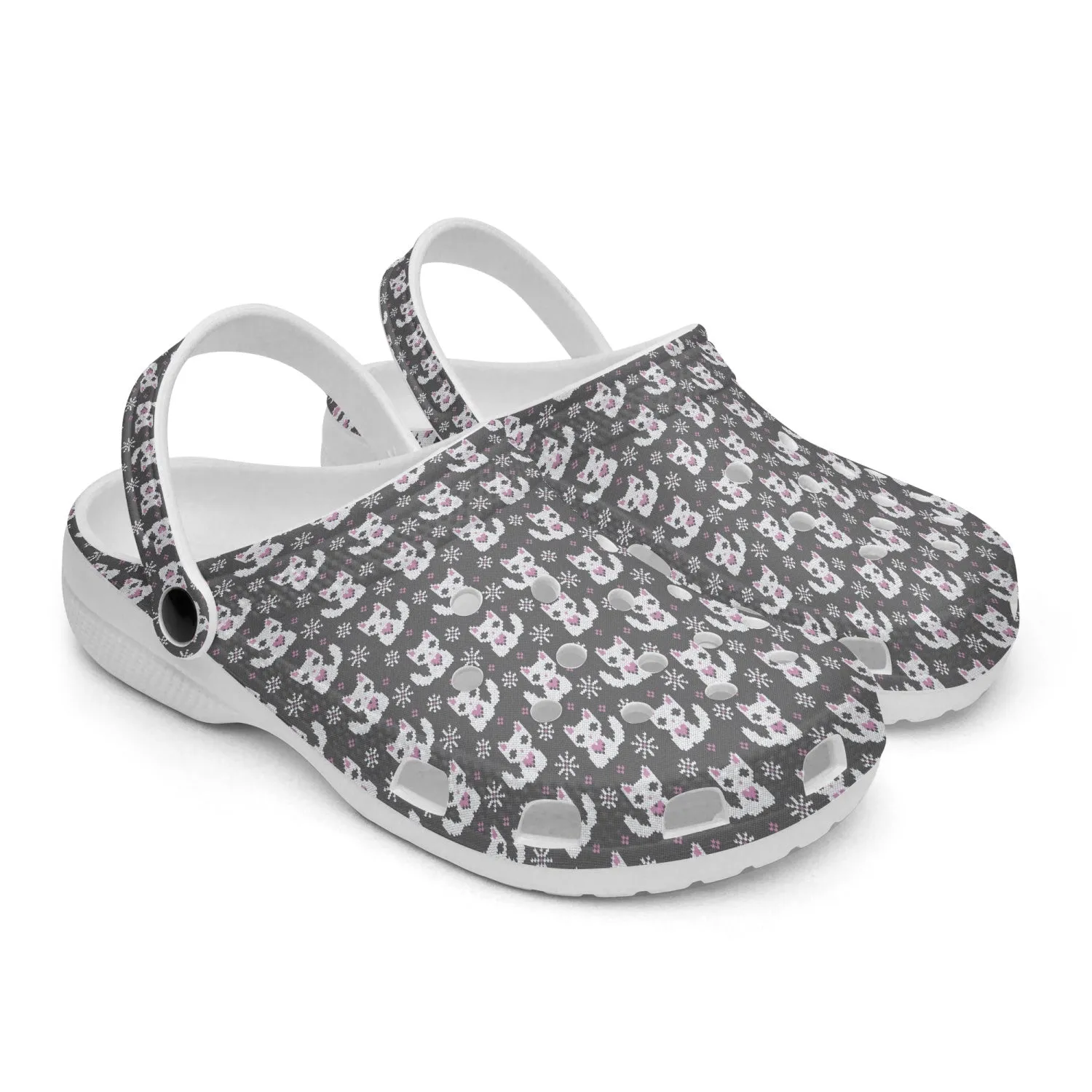 snow Kitten sweater pattern Clogs