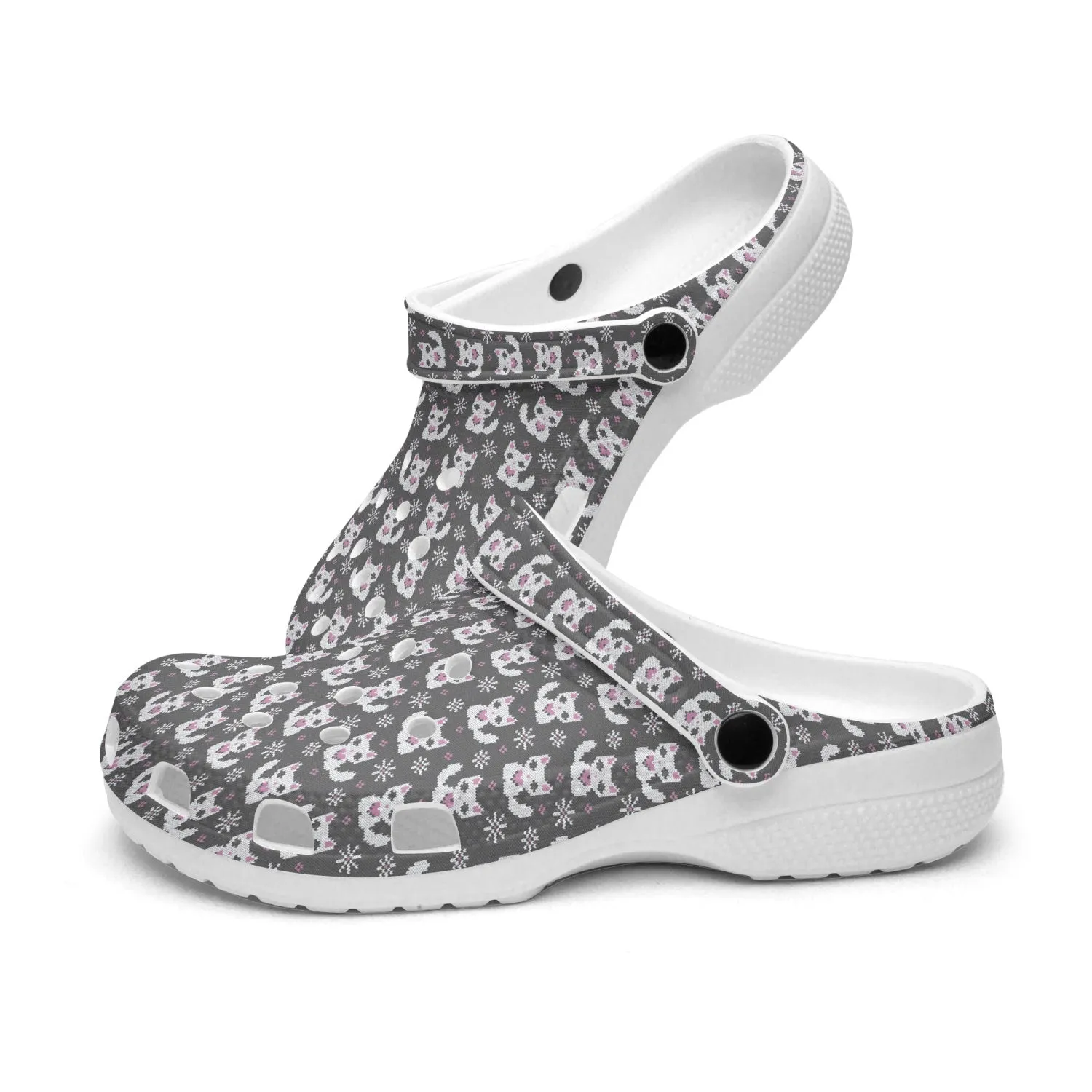 snow Kitten sweater pattern Clogs