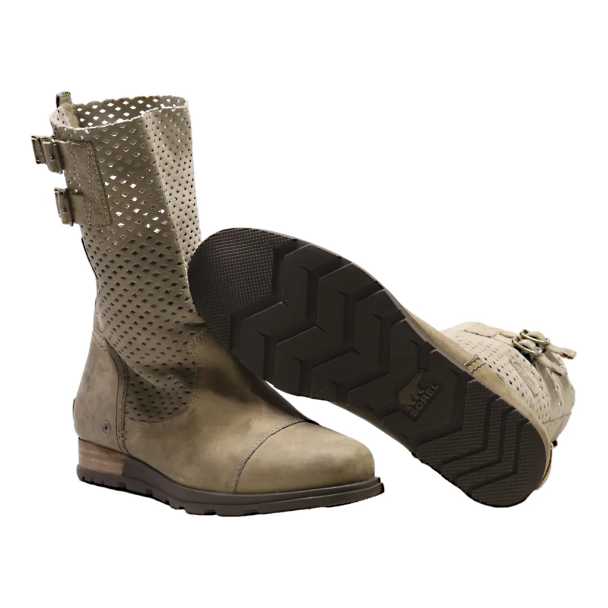 SOREL High Boots Beige Suede Womens UK 6