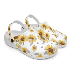 Sunflower Printed Clogs