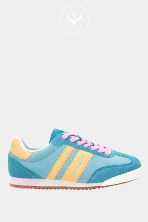 TEDDY SMITH 120132 BLUE SUEDE RETRO TRAINERS