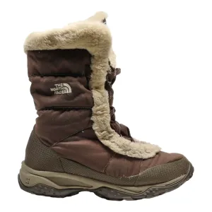 THE NORTH FACE Snow Boots Brown Synthetic Womens UK 6
