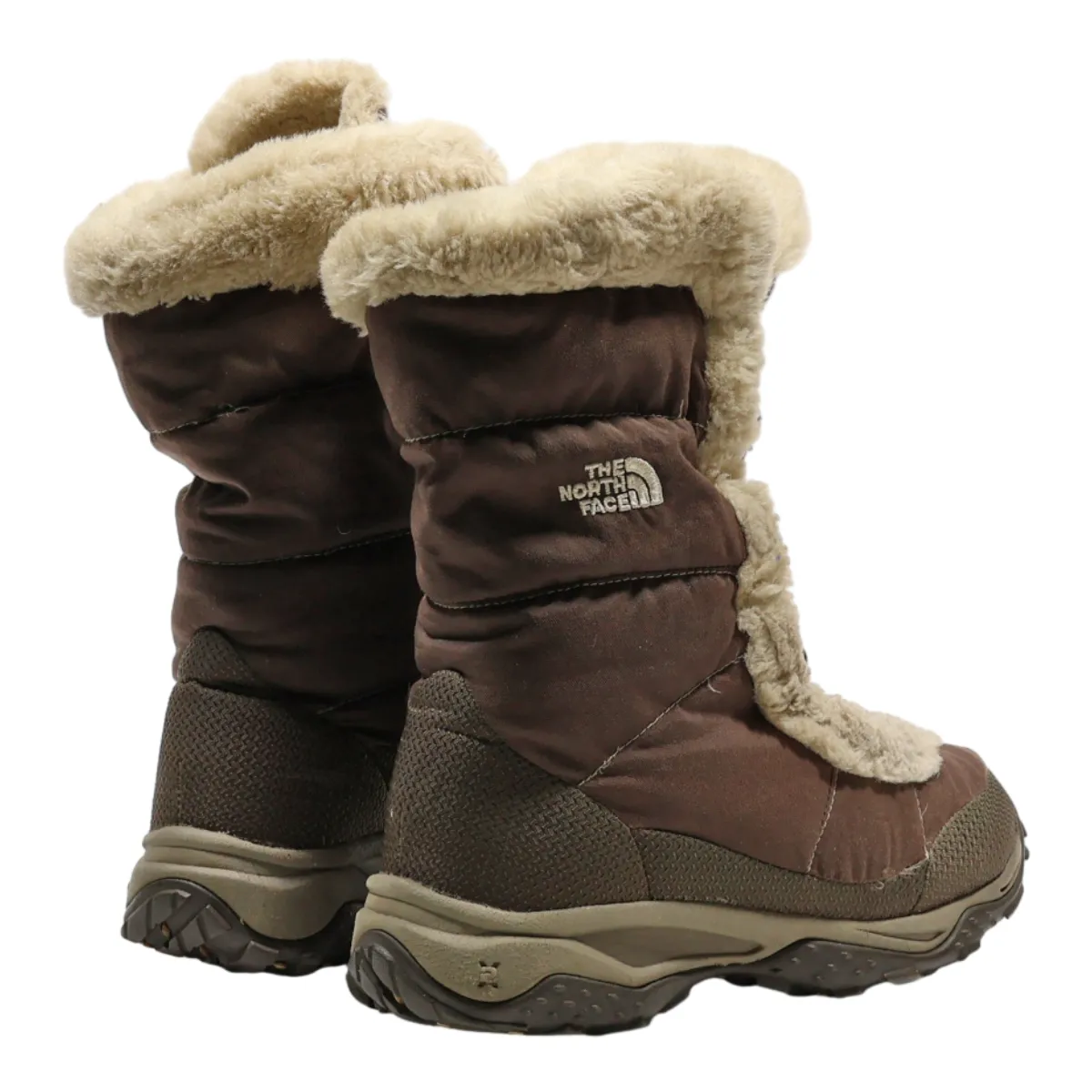 THE NORTH FACE Snow Boots Brown Synthetic Womens UK 6
