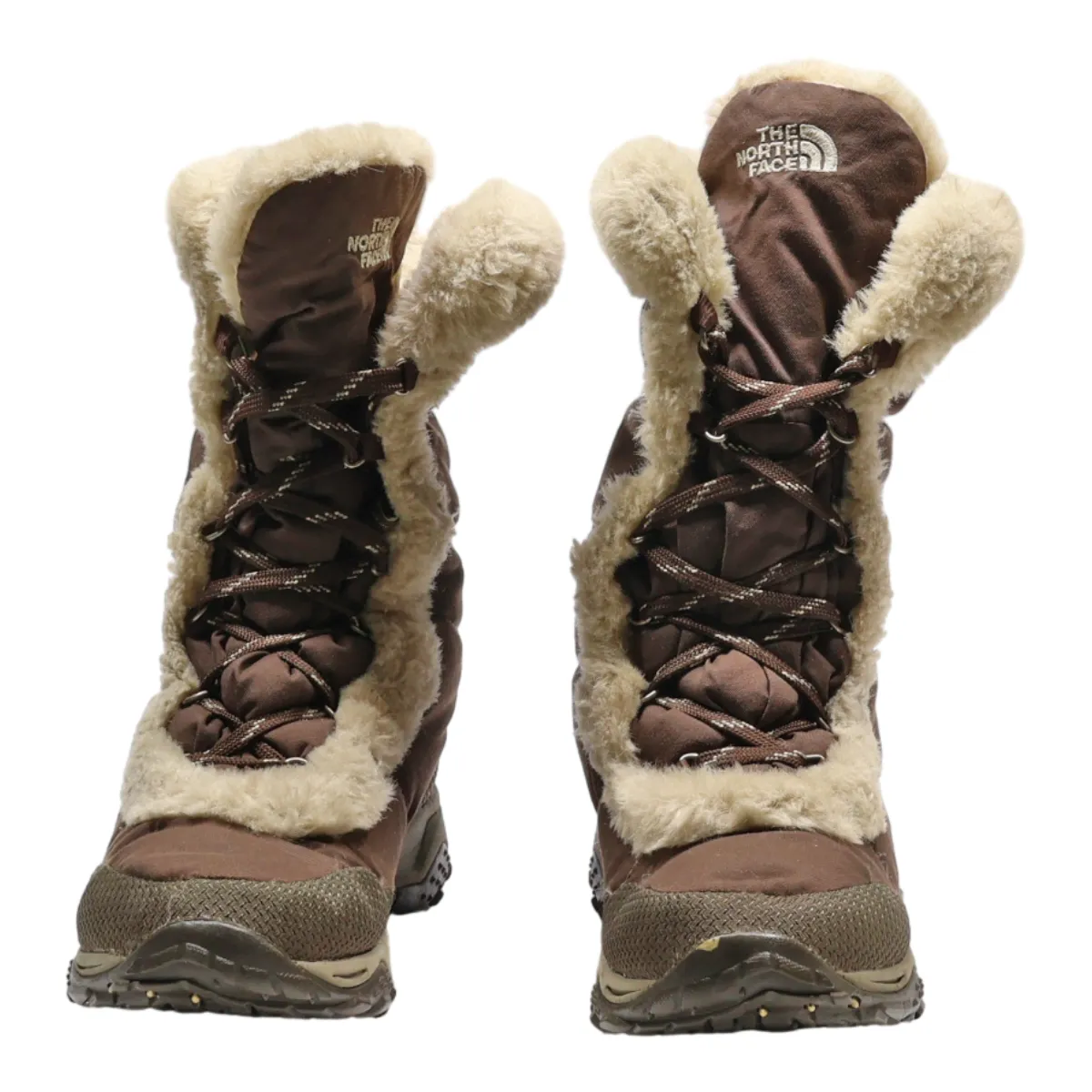 THE NORTH FACE Snow Boots Brown Synthetic Womens UK 6