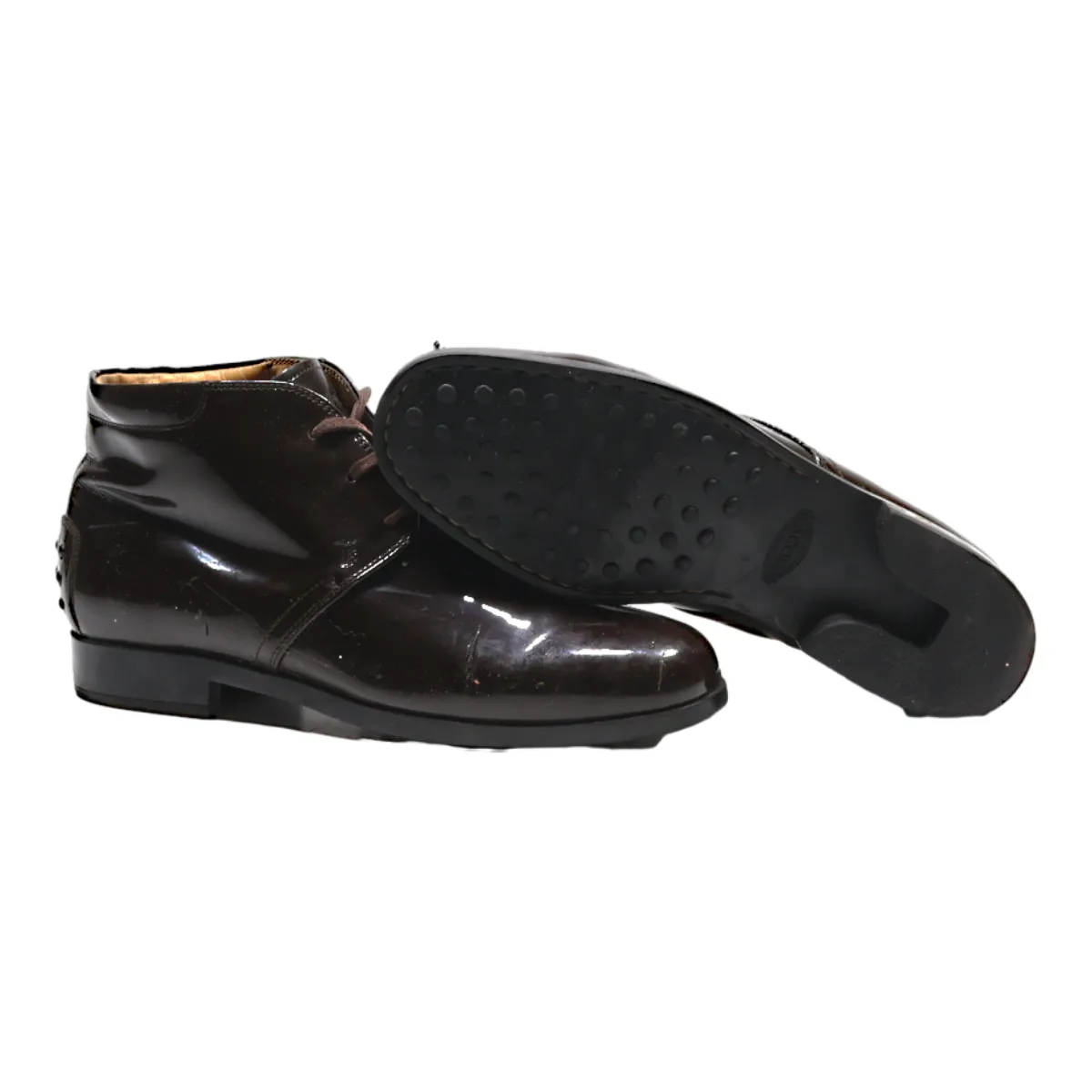 TODS Desert Boots Brown Leather Womens UK 5