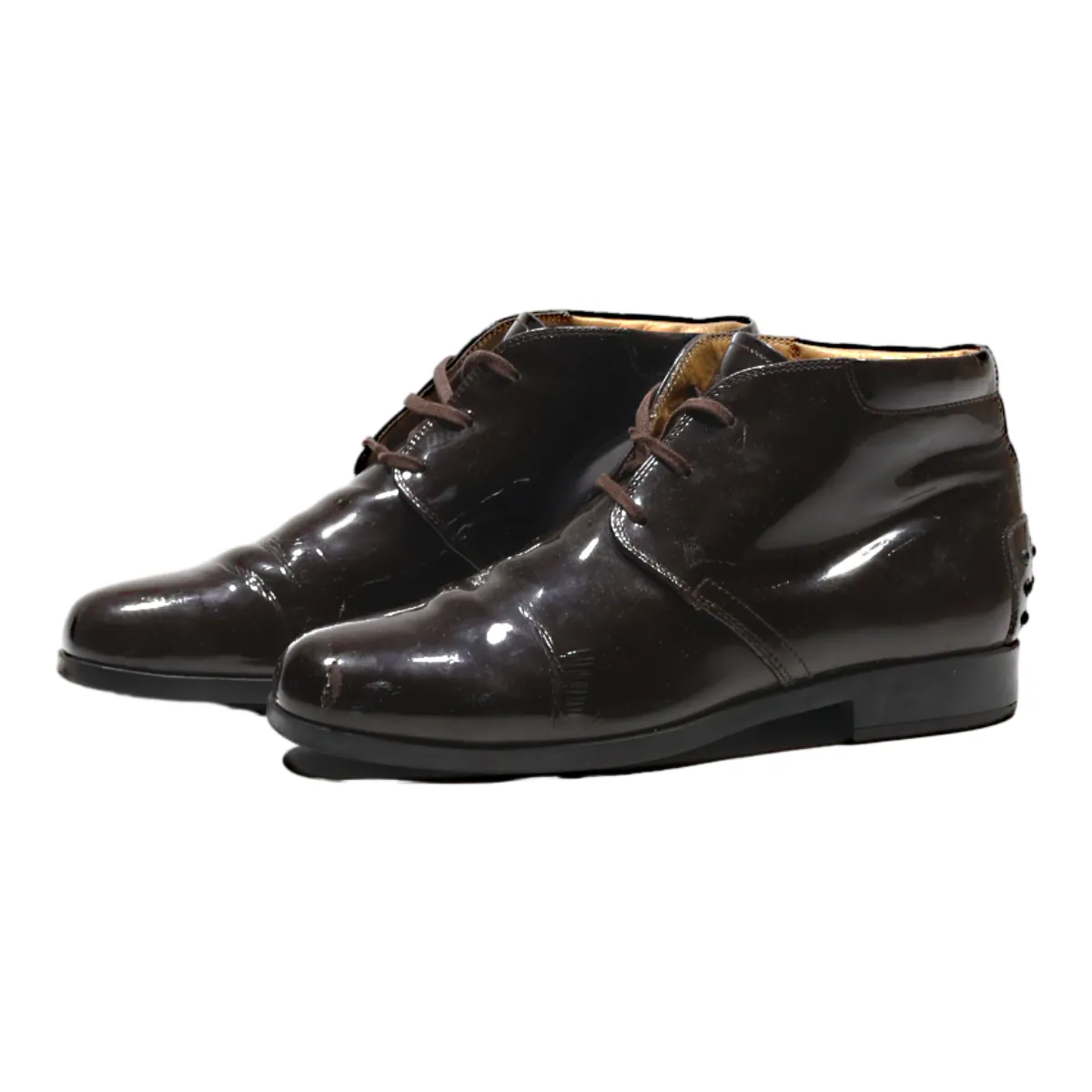 TODS Desert Boots Brown Leather Womens UK 5