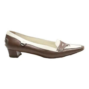 TODS Loafer Shoes Brown Leather Womens UK 6.5