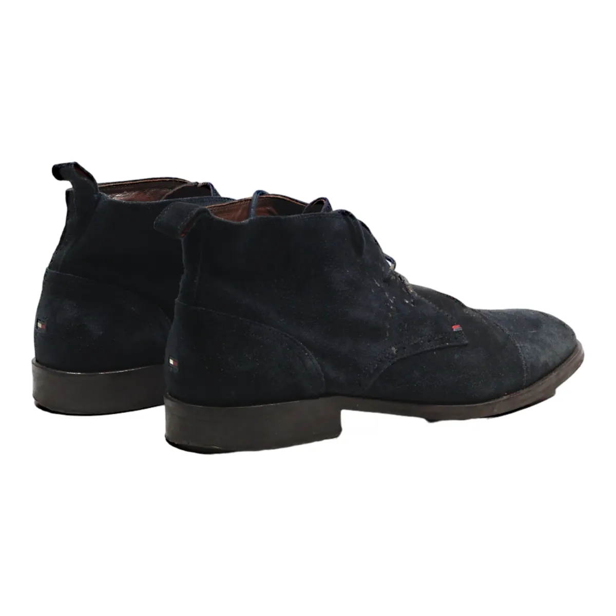 TOMMY HILFIGER Desert Boots Black Suede Mens UK 11.5