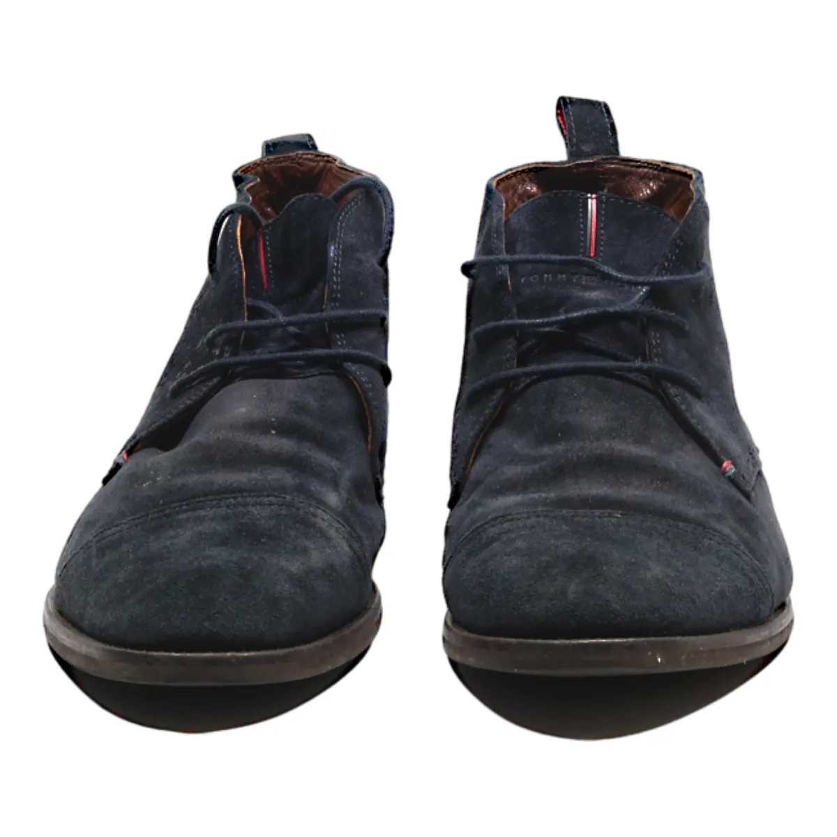 TOMMY HILFIGER Desert Boots Black Suede Mens UK 11.5