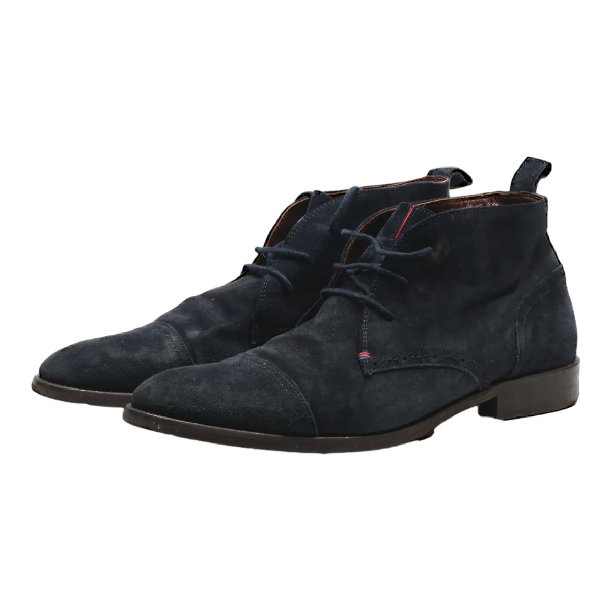 TOMMY HILFIGER Desert Boots Black Suede Mens UK 11.5