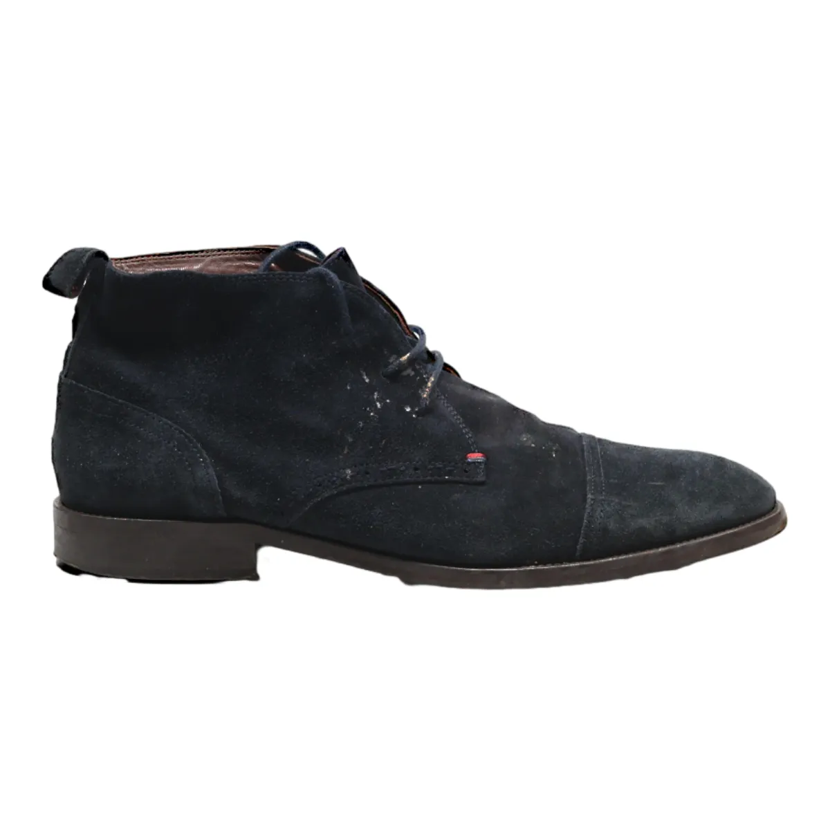TOMMY HILFIGER Desert Boots Black Suede Mens UK 11.5