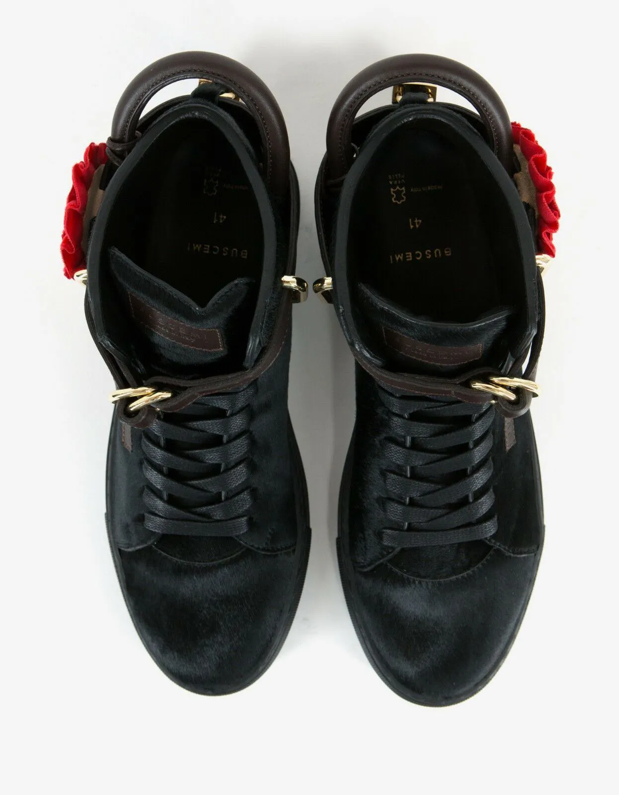 Triple Crown Black 100mm High Top Trainers