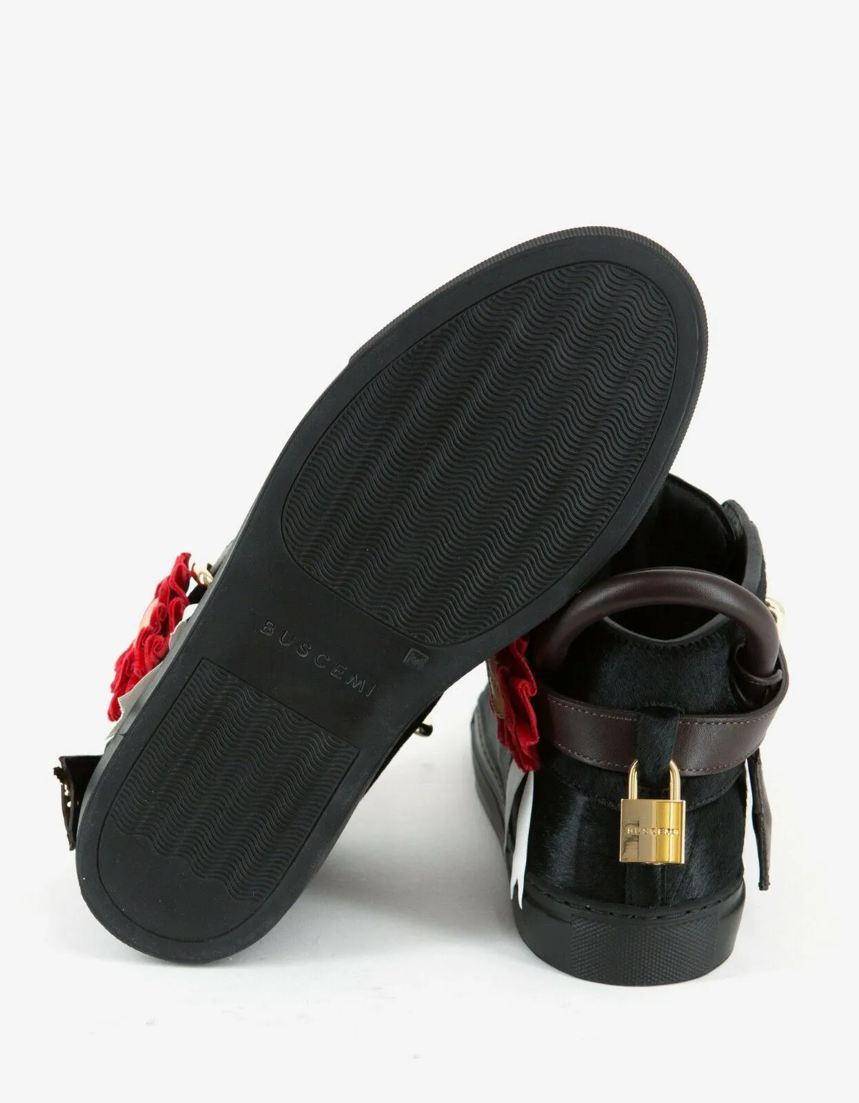 Triple Crown Black 100mm High Top Trainers