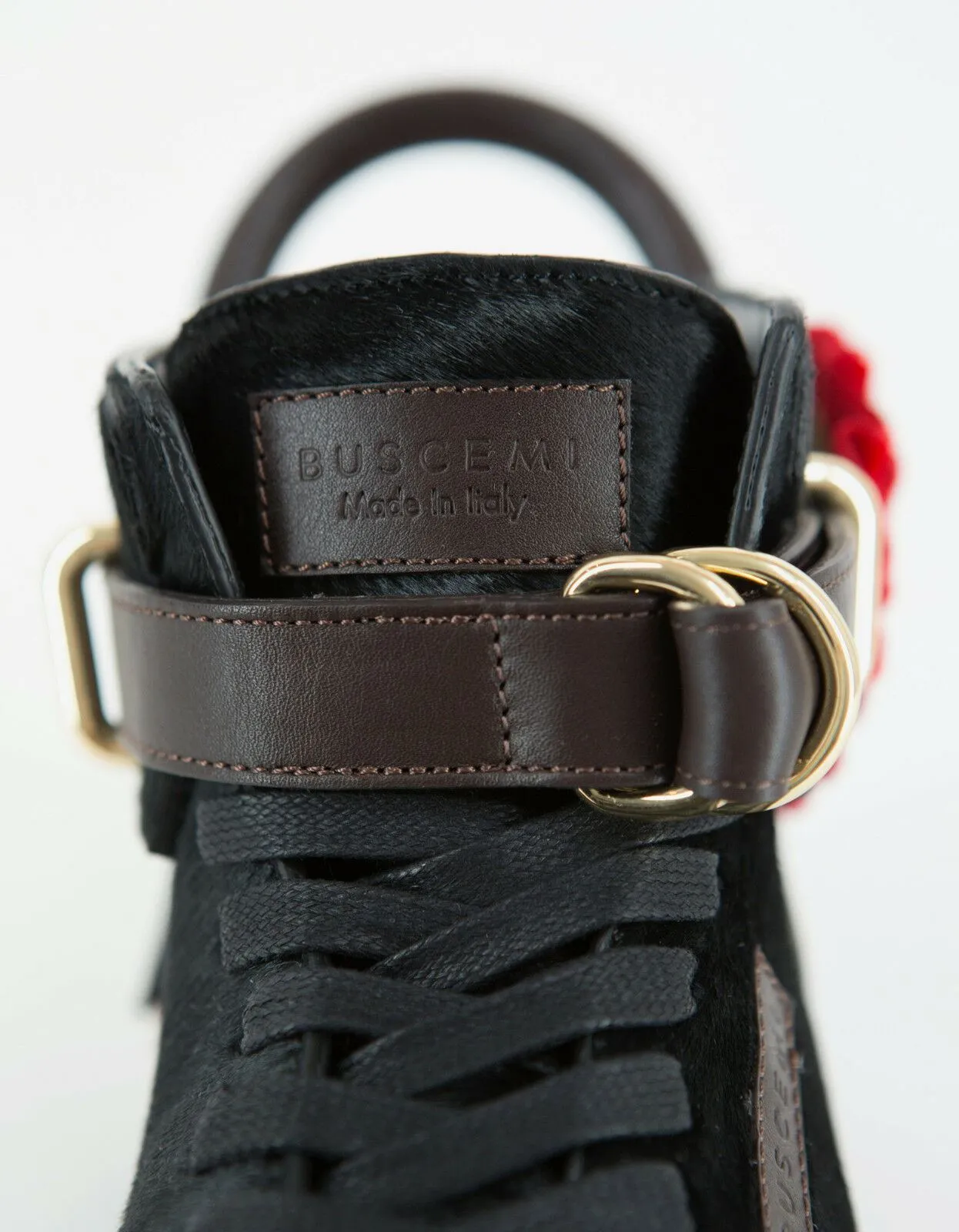 Triple Crown Black 100mm High Top Trainers