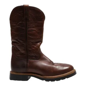 TWISTED WORK BOOTS High Boots Brown Leather Womens UK 5