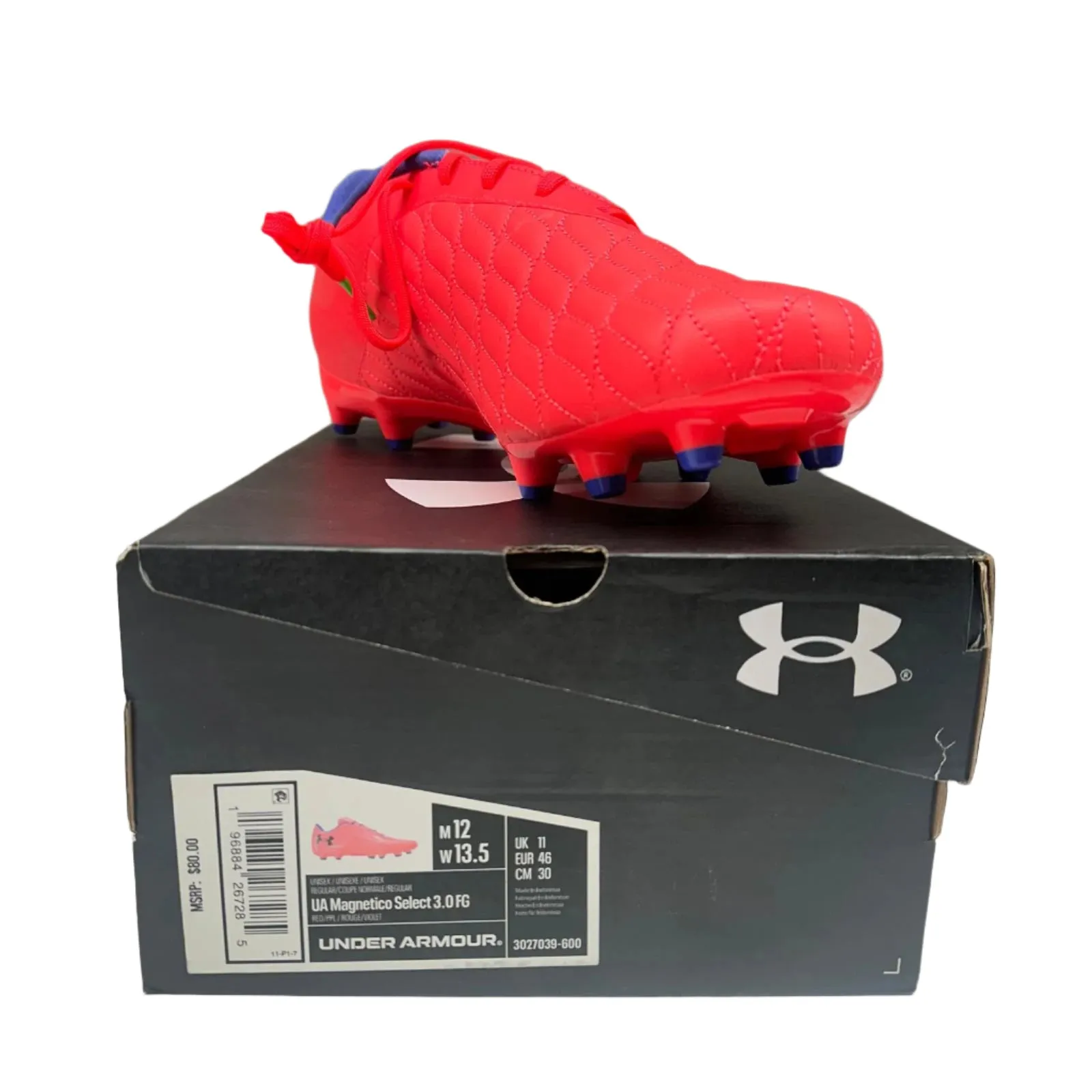 Under Armour Unisex UA Magnetico Select 3.0 FG Soccer Cleats – Size 12 – New