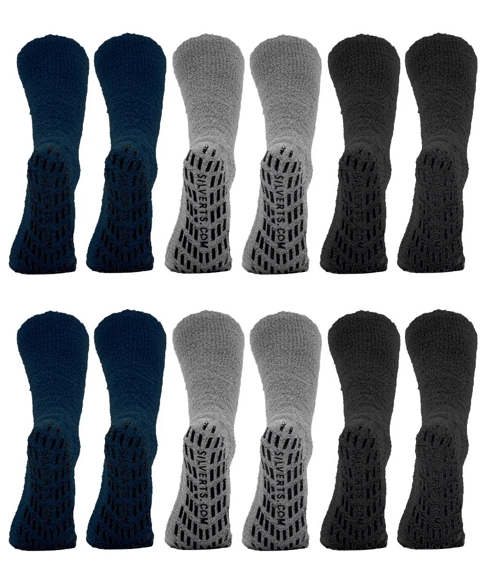 Unisex Hospital Slipper-Grip Socks - 6 Pack - Clearance