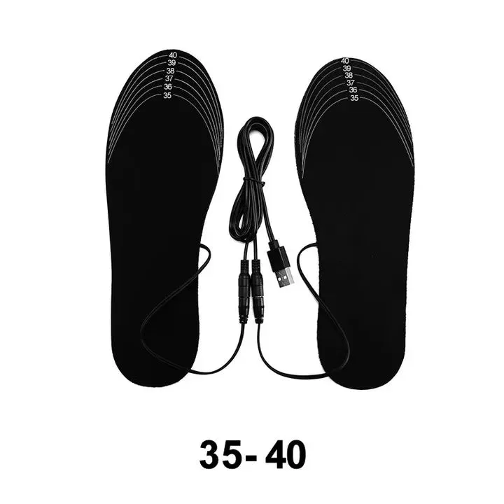 USB Rechargeable Heated Insoles - Custom Fit Winter Foot Warmers!