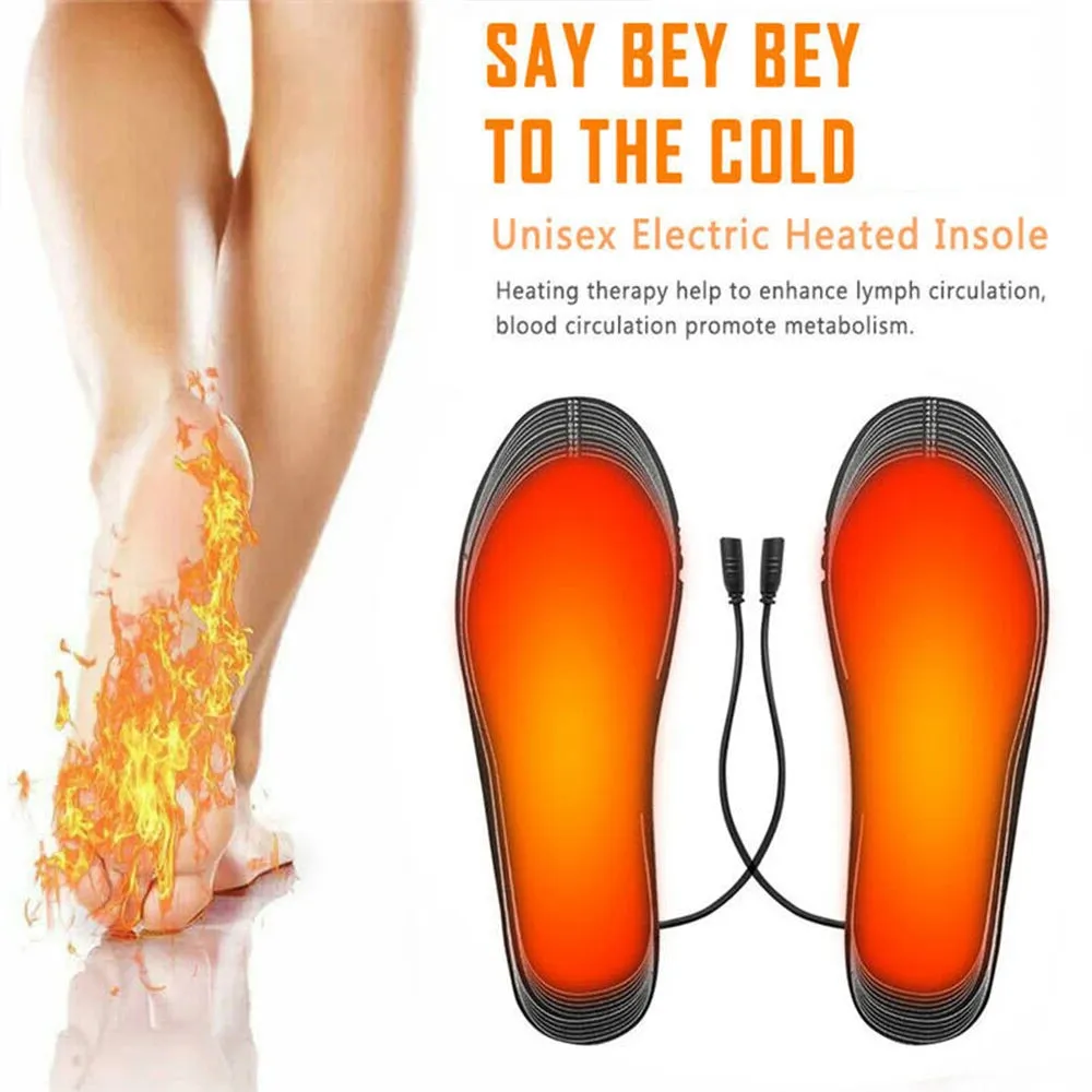 USB Rechargeable Heated Insoles - Custom Fit Winter Foot Warmers!