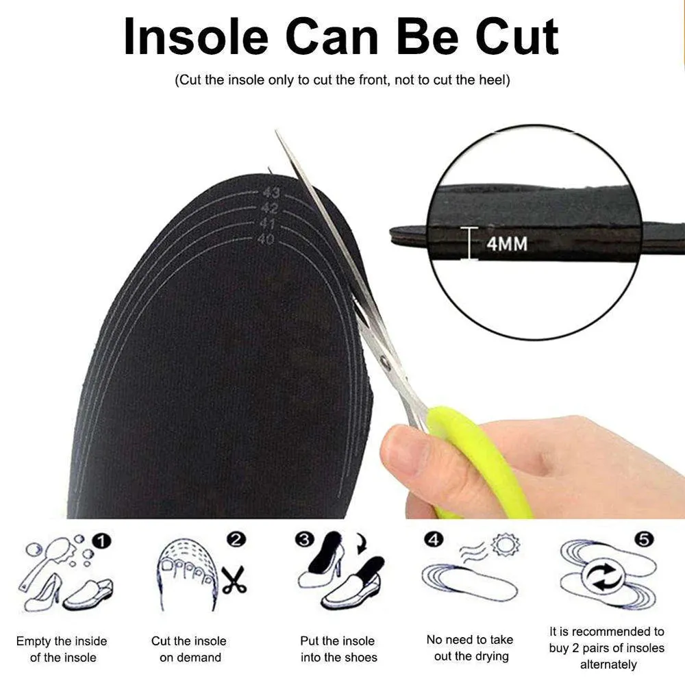 USB Rechargeable Heated Insoles - Custom Fit Winter Foot Warmers!