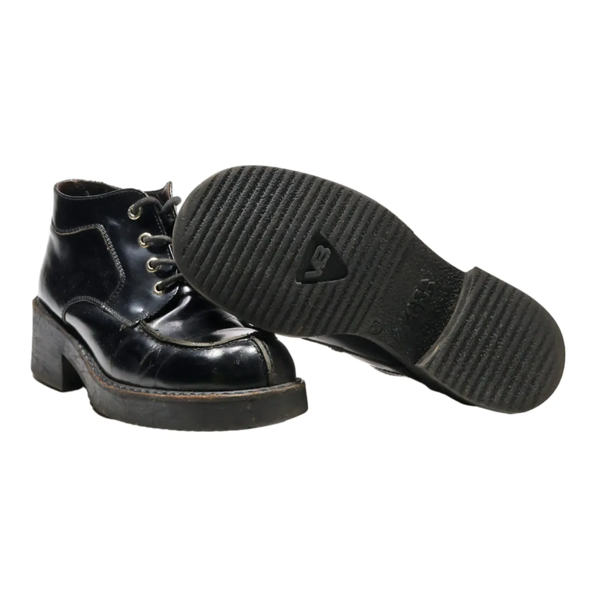 VAGA BOND Ankle Boots Black Leather Womens UK 6