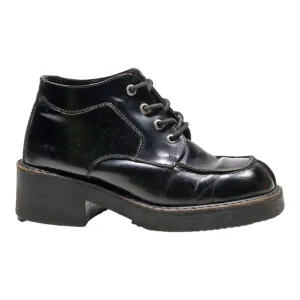 VAGA BOND Ankle Boots Black Leather Womens UK 6