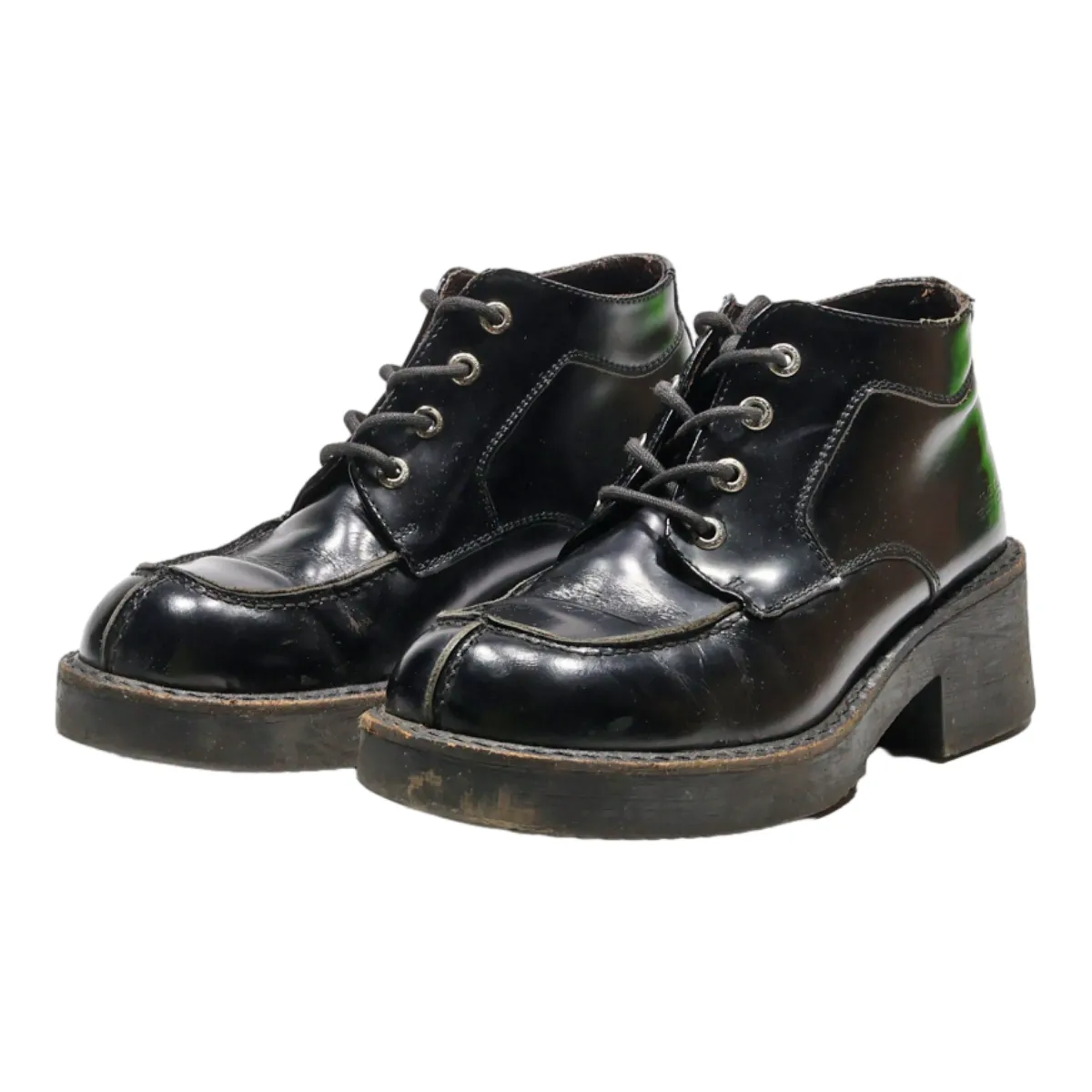VAGA BOND Ankle Boots Black Leather Womens UK 6