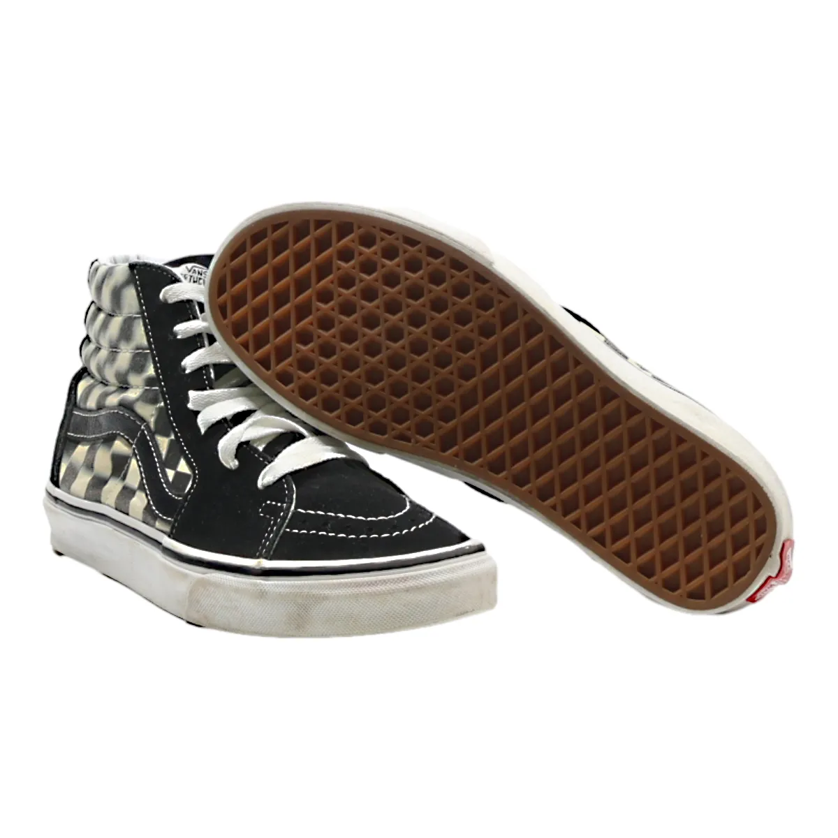 VANS Authentic High Top Trainers Black Suede Womens UK 4.5