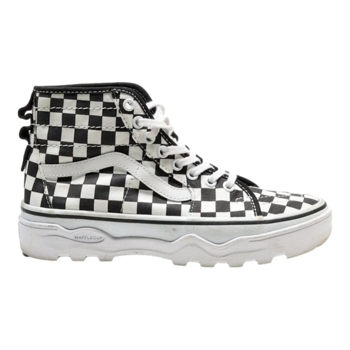 VANS Authentic High Top Trainers White Synthetic Womens UK 4.5