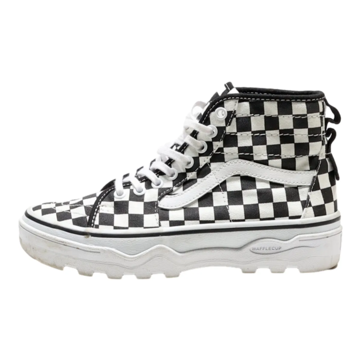 VANS Authentic High Top Trainers White Synthetic Womens UK 4.5
