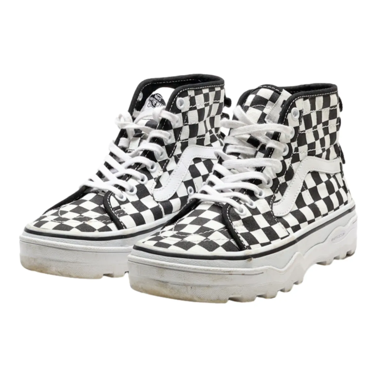 VANS Authentic High Top Trainers White Synthetic Womens UK 4.5