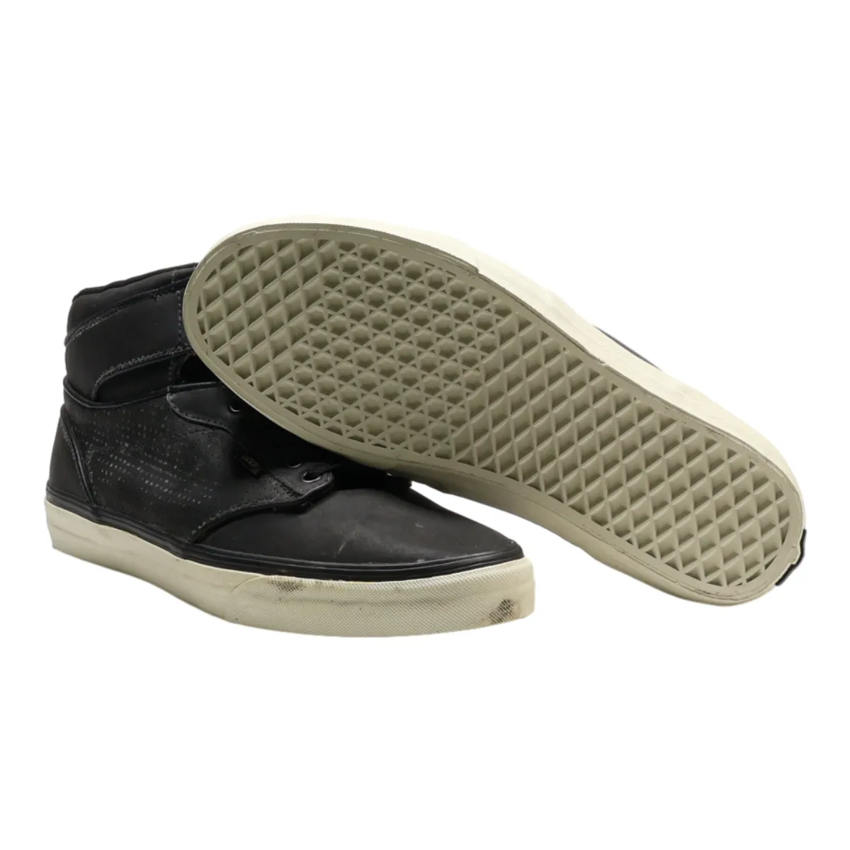 VANS High Top Trainers Black Synthetic Mens UK 9.5