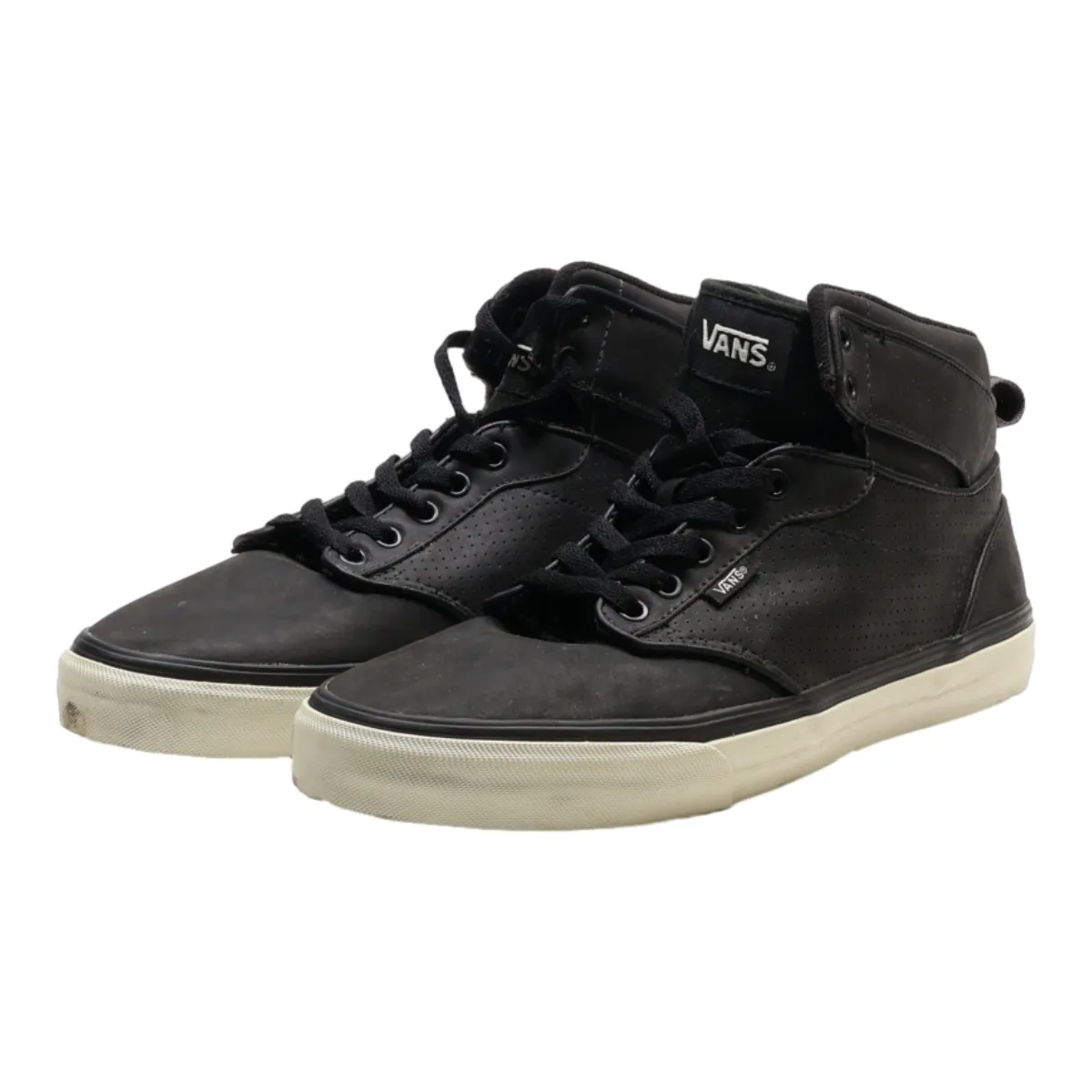 VANS High Top Trainers Black Synthetic Mens UK 9.5