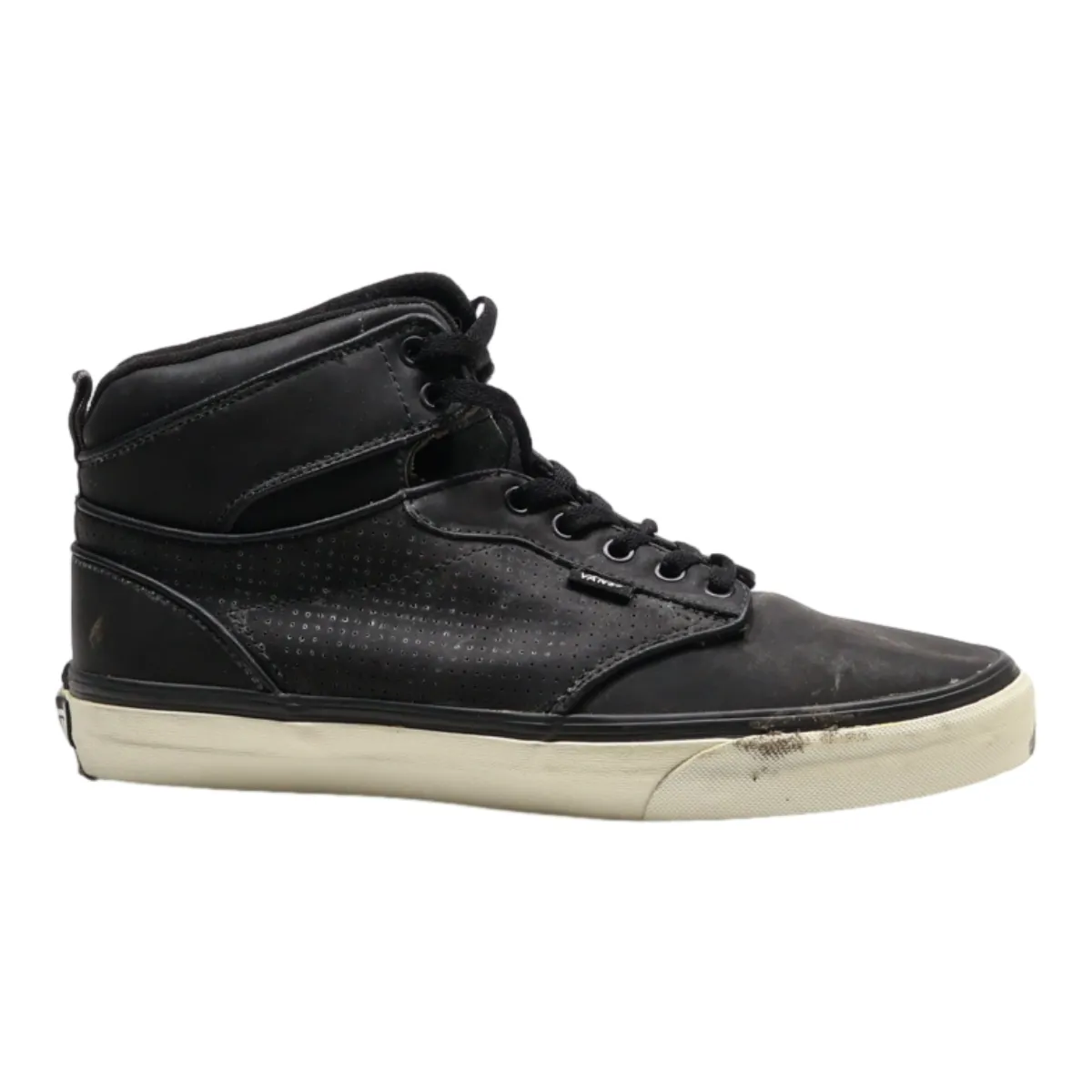 VANS High Top Trainers Black Synthetic Mens UK 9.5