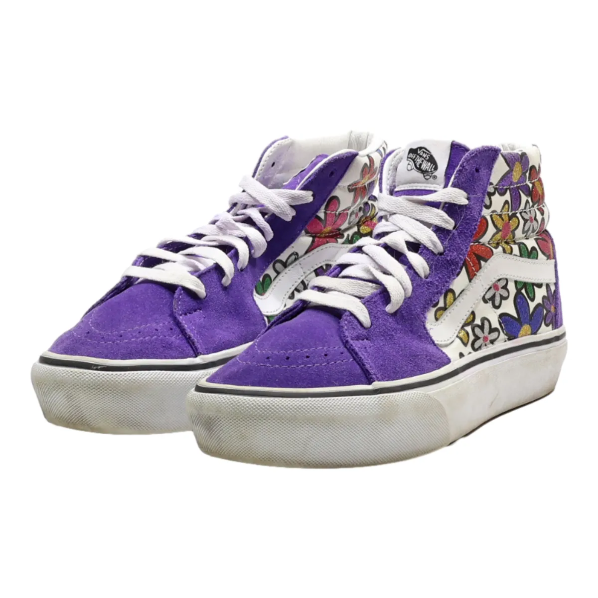 VANS High Top Trainers Purple Synthetic Womens UK 6