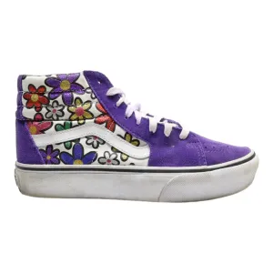 VANS High Top Trainers Purple Synthetic Womens UK 6